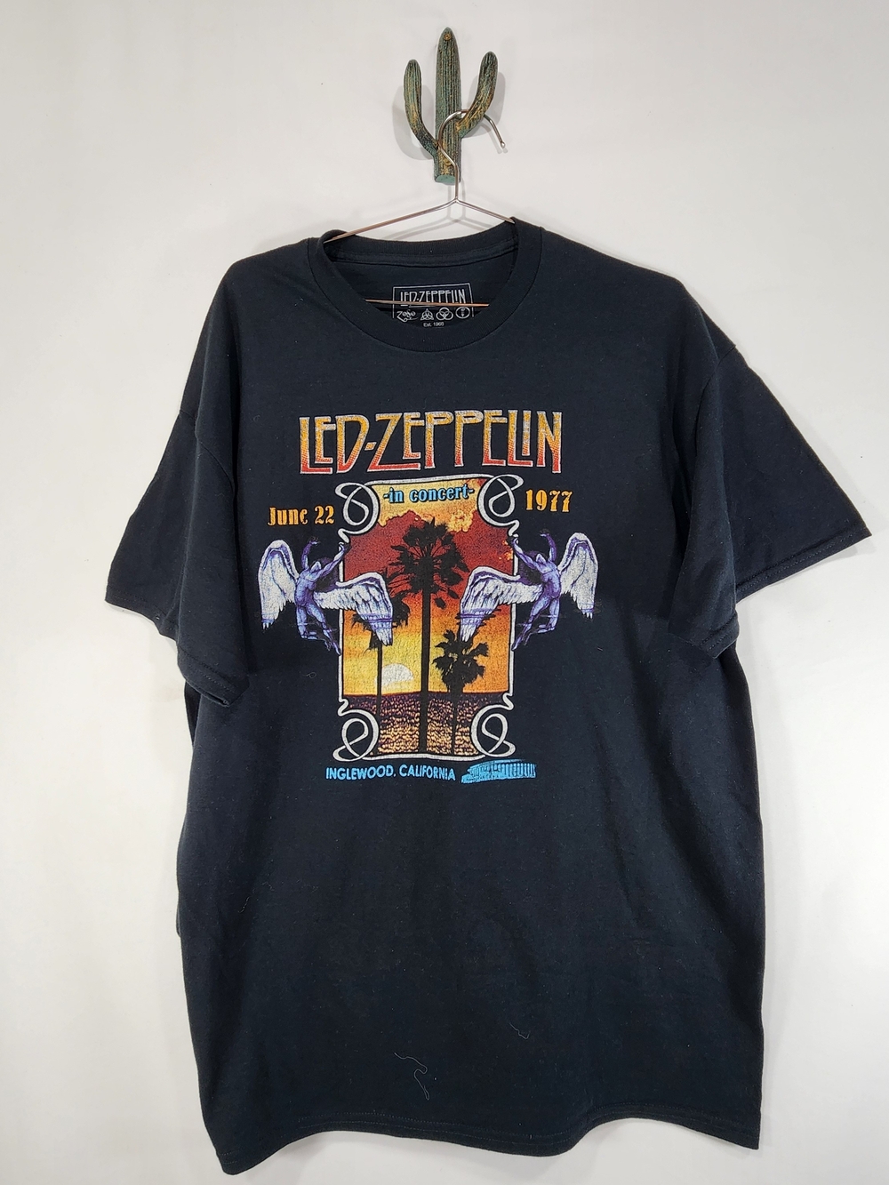Led Zeppelin T-Shirt Black Mens  Medium NWOT